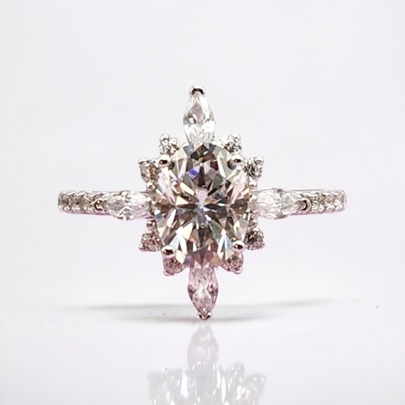 MOI|GLAM Moissanite Diamond Goddess Ring - Picture 1 of 10